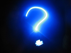 Blue question mark II